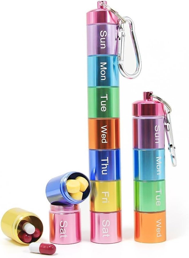 KIDWILL Weekly Pill Organizer Box, Pill Box 7 Day,7 Detachable Portable Waterproof Daily Tablet Case Medicine Organizer with Large Compartment, Travel Pill Container for Supplements, Tablet Organizer Case - Image 1